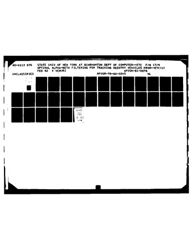 Optimal Alpha-Beta Filtering for Tracking Reentry Vehicles from Shipboard Radars