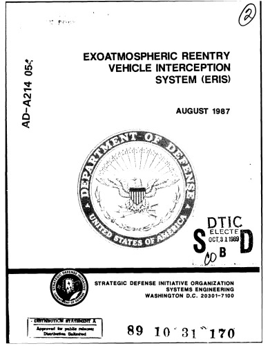 Exoatmospheric Reentry Vehicle Interception System (ERIS)