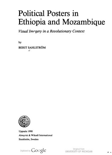 Political posters in Ethiopia and Mozambique : visual imagery in a revolutionary context