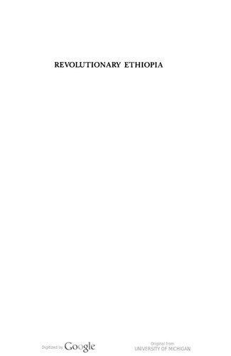 Revolutionary Ethiopia : from Empire to people's republic