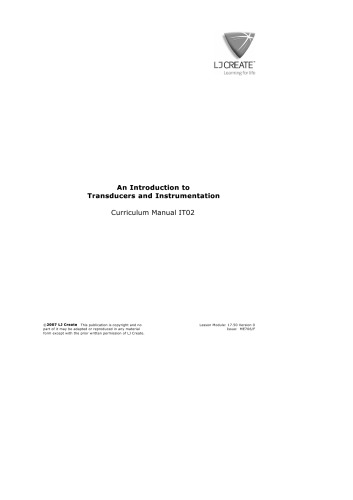 An Introduction to Transducers and Instrumentation