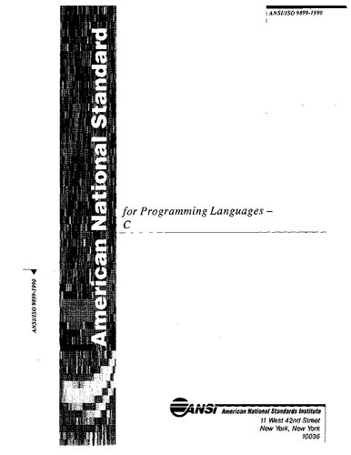 C89 – ISO/IEC 9899:1990