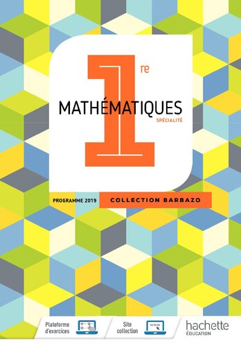 Barbazo Maths 1ère - Livre élève - Ed. 2019