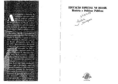 Educação especial no Brasil: história e políticas públicas