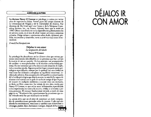 Déjalos ir con amor : la aceptación del duelo