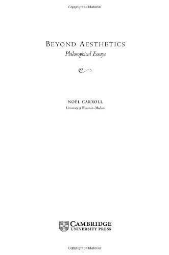 Beyond Aesthetics: Philosophical Essays