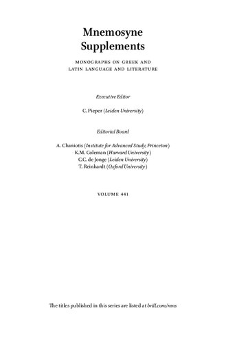 The Myth of Lycurgus in Aeschylus, Naevius, and Beyond