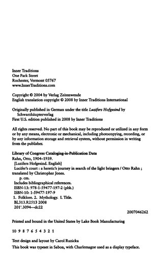 Lucifer's Court: A Heretic's Journey in Search of the Light Bringers