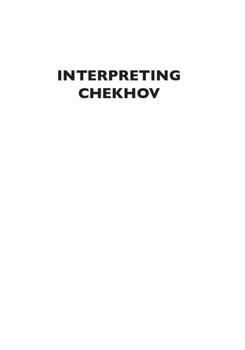 Interpreting Chekhov
