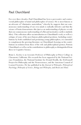 Paul Churchland (Contemporary Philosophy in Focus)