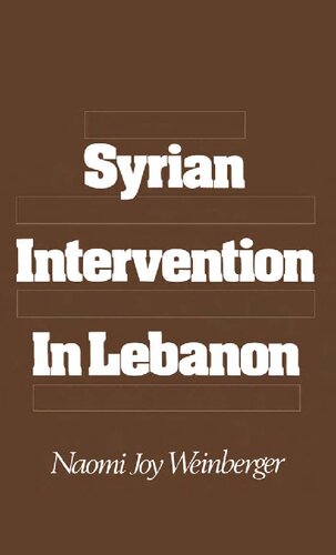 Syrian Intervention in Lebanon