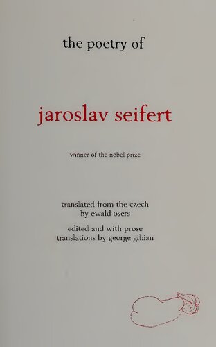 THE POETRY OF JAROSLAV SEIFERT