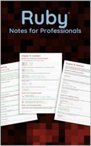 Ruby Notes for Professionals: Ruby Programmation step by step