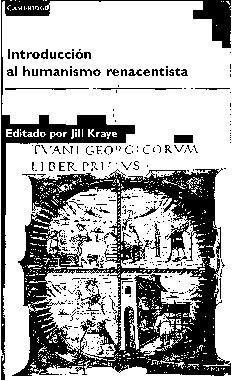 Introducción al humanismo renacentista