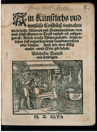 Ein künstlichs und nützlichs Kochbuch