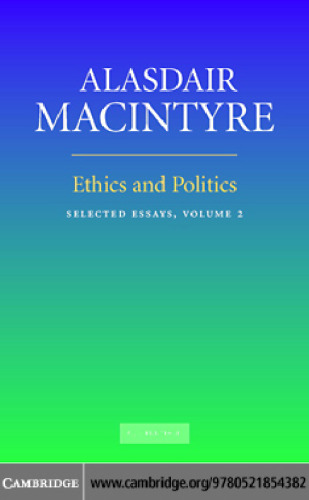 Ethics and Politics: Volume 2: Selected Essays