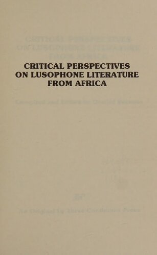 Critical Perspectives on Lusophone Literature from Africa