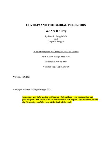 COVID-19 and the Global Predators: We are the Prey