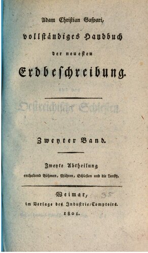 Vollständiges Handbuch der neuesten Erdbeschreibung