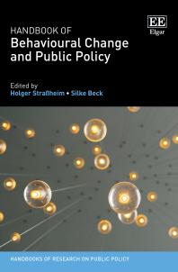 Handbook of Behavioural Change and Public Policy