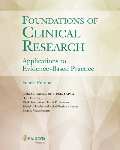 Foundations of Clinical Research. Applications to Evidence-Based Practice
