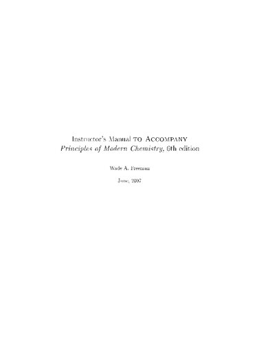 principles of modern chemistry 6th edition solutions