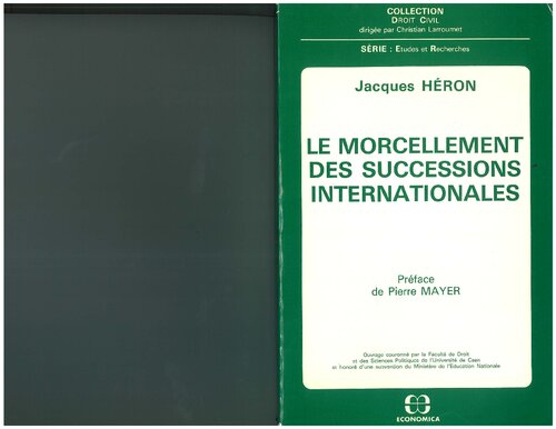 Le morcellement des successions internationales