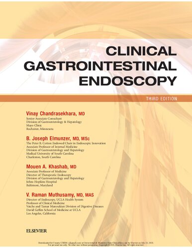 Clinical Gastrointestinal Endoscopy