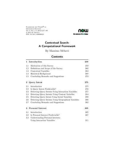 Contextual Search : a Computational Framework.