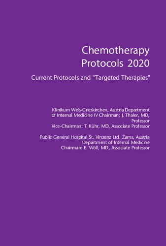 Chemotherapy Protocols 2020. Current Protocols and 