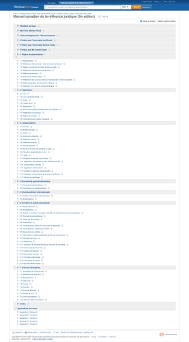 Manuel canadien de la référence juridique