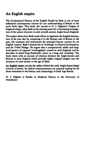 An English Empire: Bede and the Early Anglo-Saxon Kings
