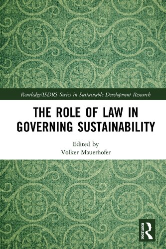 The Role of Law in Governing Sustainability