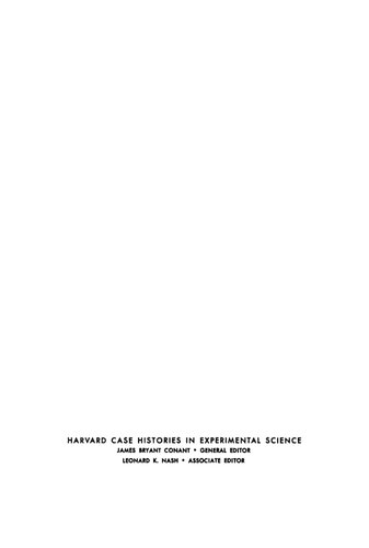 Harvard Case Histories in Experimental Science, Volume I