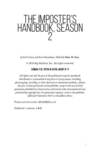 The Imposter's Handbook, Season 2
