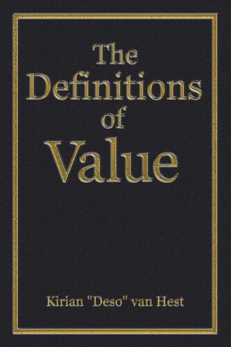 The Definitions of Value (The Economic Definitions Book 2)