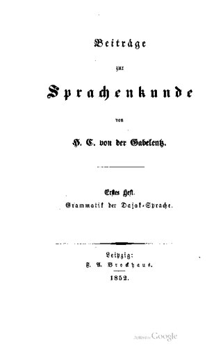 Grammatik der Dajak-Sprache
