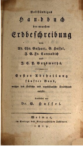 Das fürstliche und republikanische Deutschland