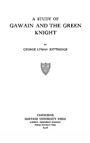 Study of Gawain and the Green Knight