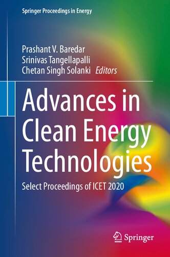 Advances in Clean Energy Technologies: Select Proceedings of ICET 2020