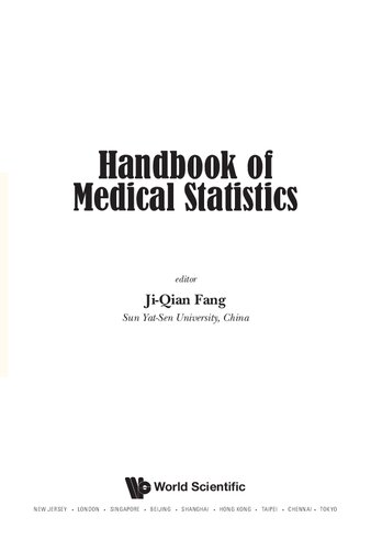 Handbook of medical statistics