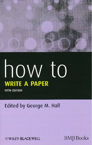 How to write a paper