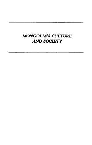 Mongolia's Culture And Society