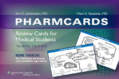 Pharmcards review cards for medical students