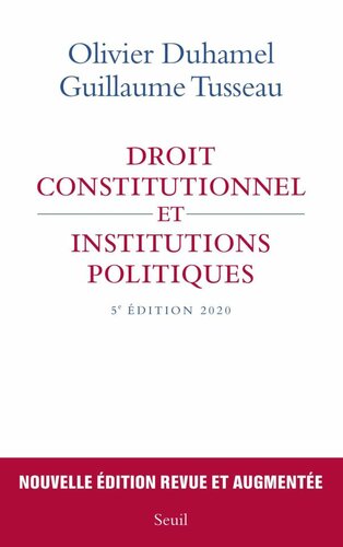Droit constitutionnel et institutions politiques