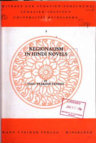 Regionalism in Hindi Novels
