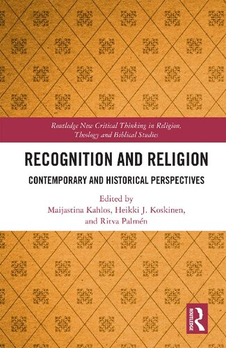 Recognition and Religion: Contemporary and Historical Perspectives