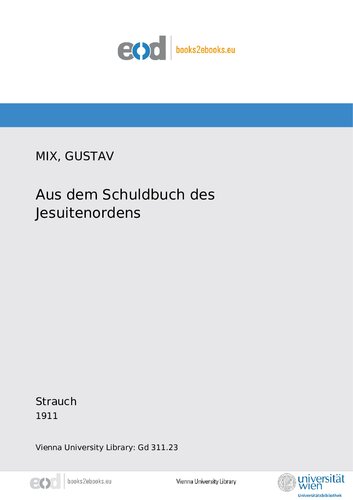 Aus dem Schuldbuch des Jesuitenordens