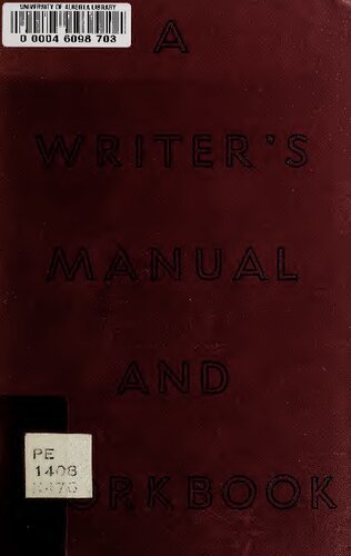 A writer's manual and workbook