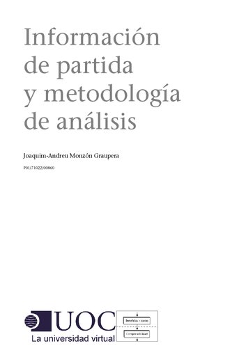 Información de partida y metodología de análisis